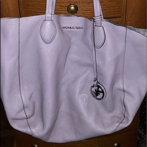 Lavender /Silver Michael Kors Reversible Tote